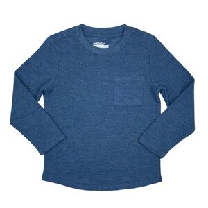New Cat & Jack Thermal Knit Shirt 5T Blue